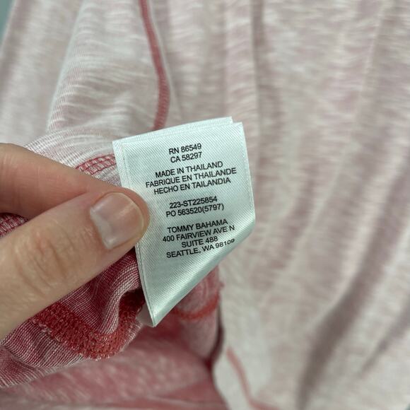 Tommy Bahama Shirt Mens Small Red Quarter Zip Pullover Island Zone Long Sleeve - Picture 5 of 9